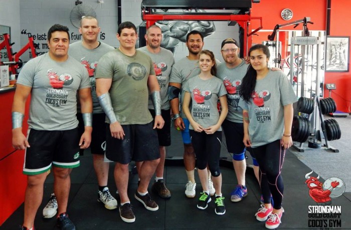 Strongman training group at Cocos Gym